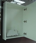Зеркальный шкаф ODEON UP 53см с подсветкой (цвет - белый)