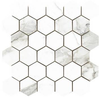 Hexagono Statuario brillo мозаика 30х30