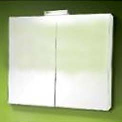 Зеркальный шкаф PRESQU'ILE 80см с подсветкой (цвет - белый)