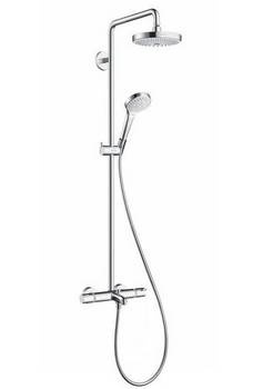 Душевая система Croma Select E 180 2jet Showerpipe для ванны (смеситель - термостат) хром (27352400)