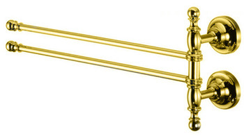 Пол-держатель двойной поворотный РЕ013 золото
