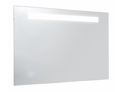 Зеркало FORMILIA 120х65см (светодиодная подсветка + сенсорный выключатель + часы + анти-пар)